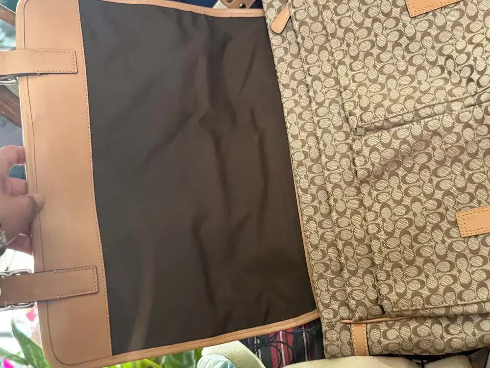 Coach Signature Voyager Khaki Messenger Bag